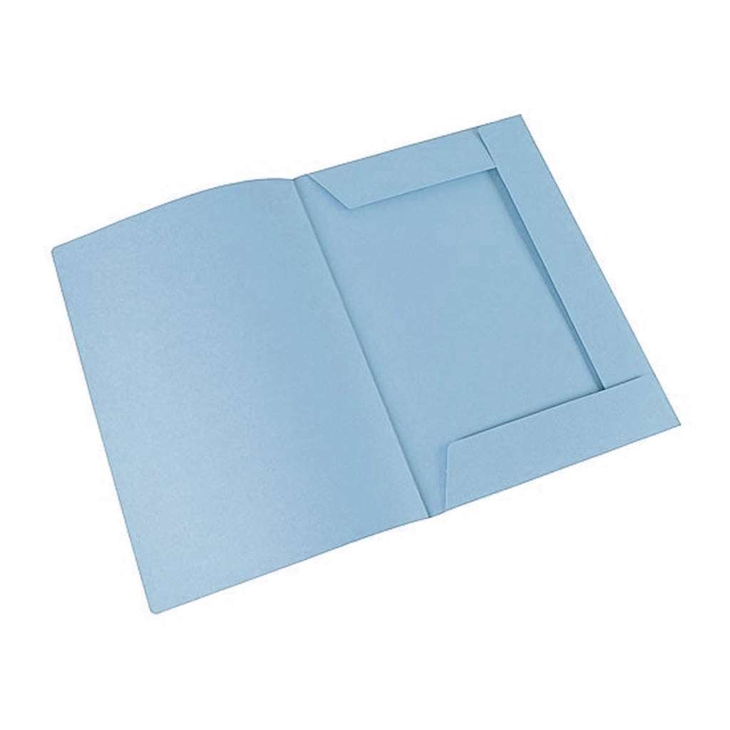 Carpeta 3 solapas Bropaco Cartulina F/55 Oficio Celeste