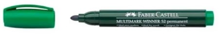 Marcador Faber Castell 23 Winner Permanente Punta redonda Verde -2