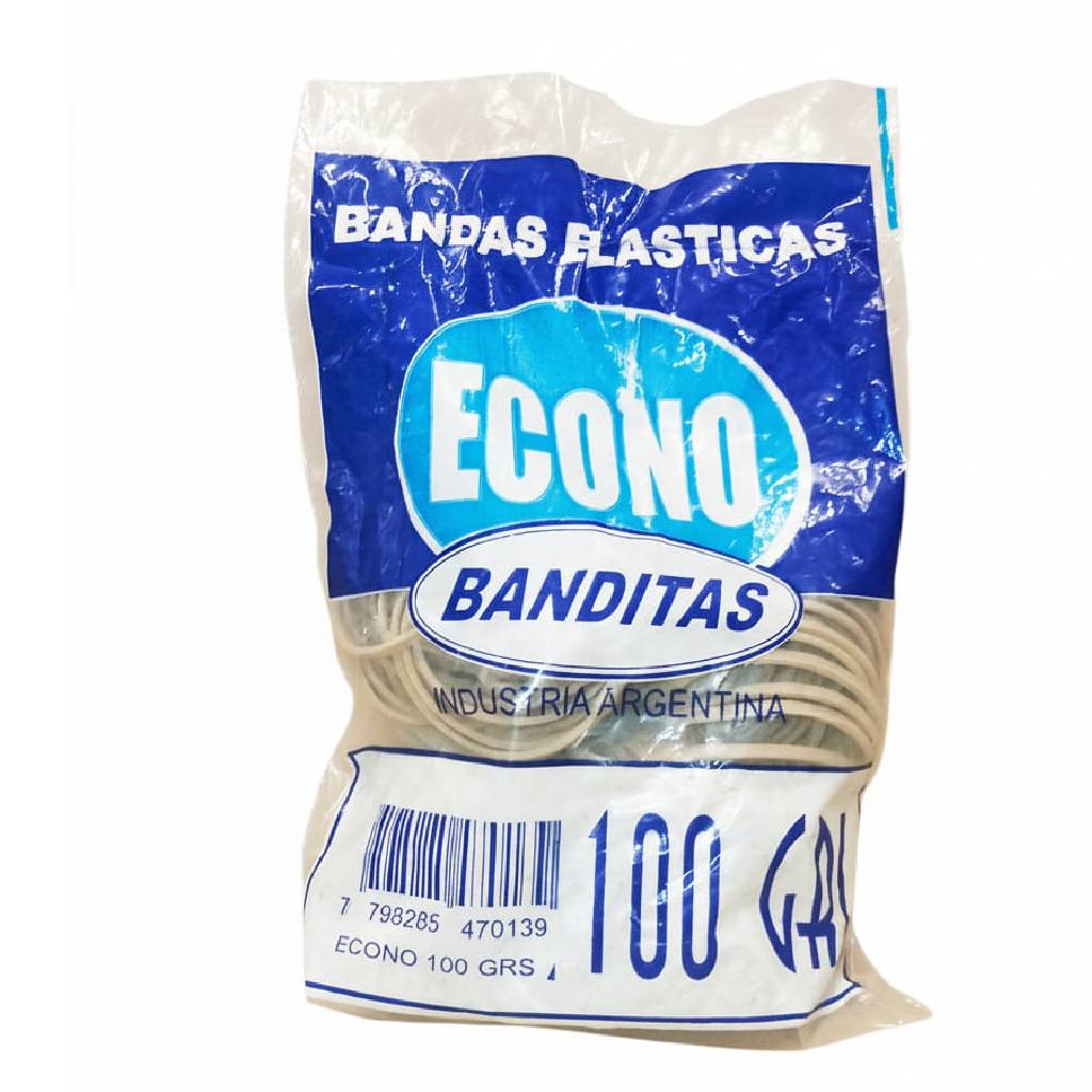 Bandas elásticas Econo Fina Ø40mm Bolsa 100 gr