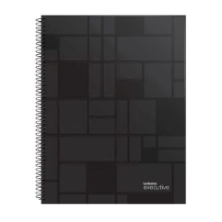 Cuaderno Ledesma Executive Cuadriculado N°1 (16x21) Negro Tapa polip Espiralado 120 hojas -2