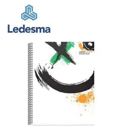 Cuaderno Ledesma Linea 16 Rayado A4 Tapa c/Laca UV Espiralado 84 hojas (106889)