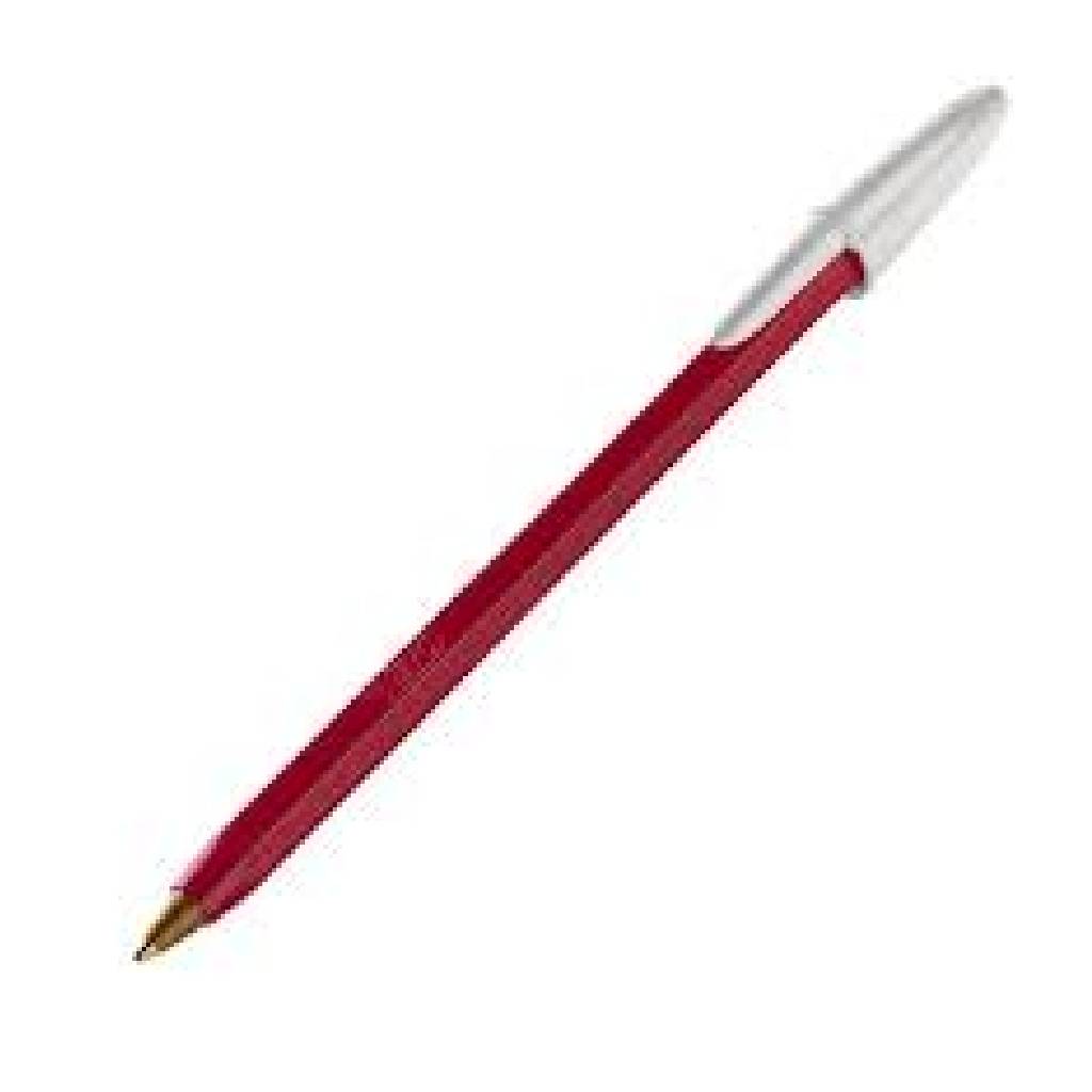Bolígrafo Bic Opaco Media 1mm Rojo x unidad -2