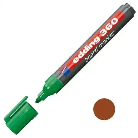 Marcador Edding 360 Pizarra Punta redonda 1,5-3,0mm Marrón Recargable -2